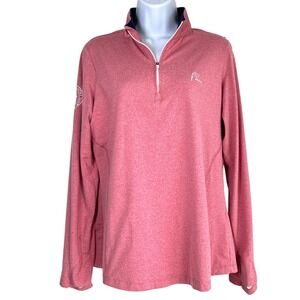 Rhoback Womens Heather Performance Q-Zip Top Size‎ M Golf Outdoors Athleisure
